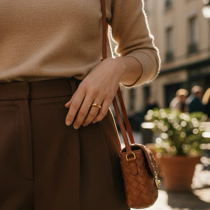 [ElanLuxe]Lunaria Gold Wave Ring