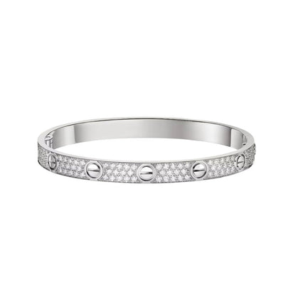 [ElanLuxe Jewelry] LOVE BRACELET 6.1MM DIAMOND-PAVED