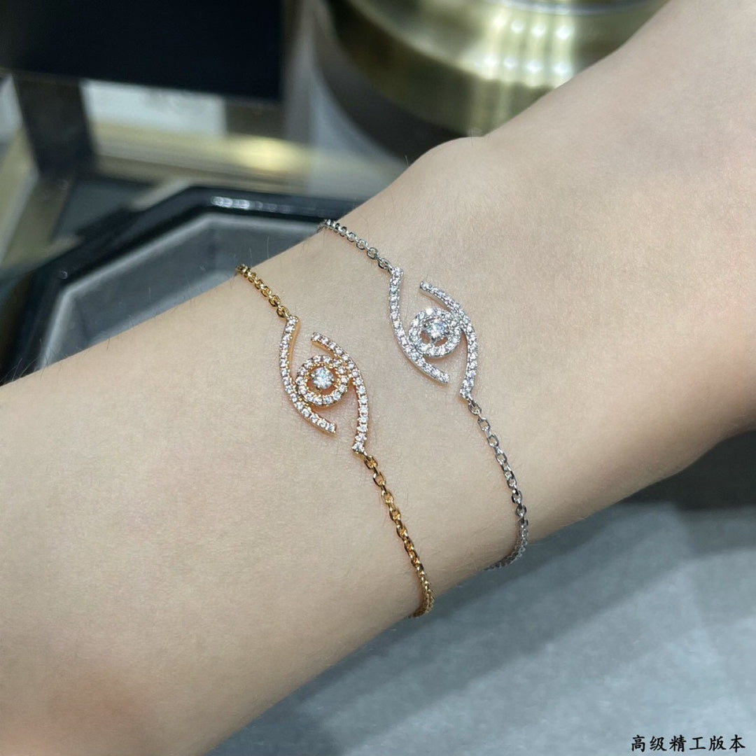 [ElanLuxe Jewelry]Lucky Eye Pave-Set Diamond Bracelet