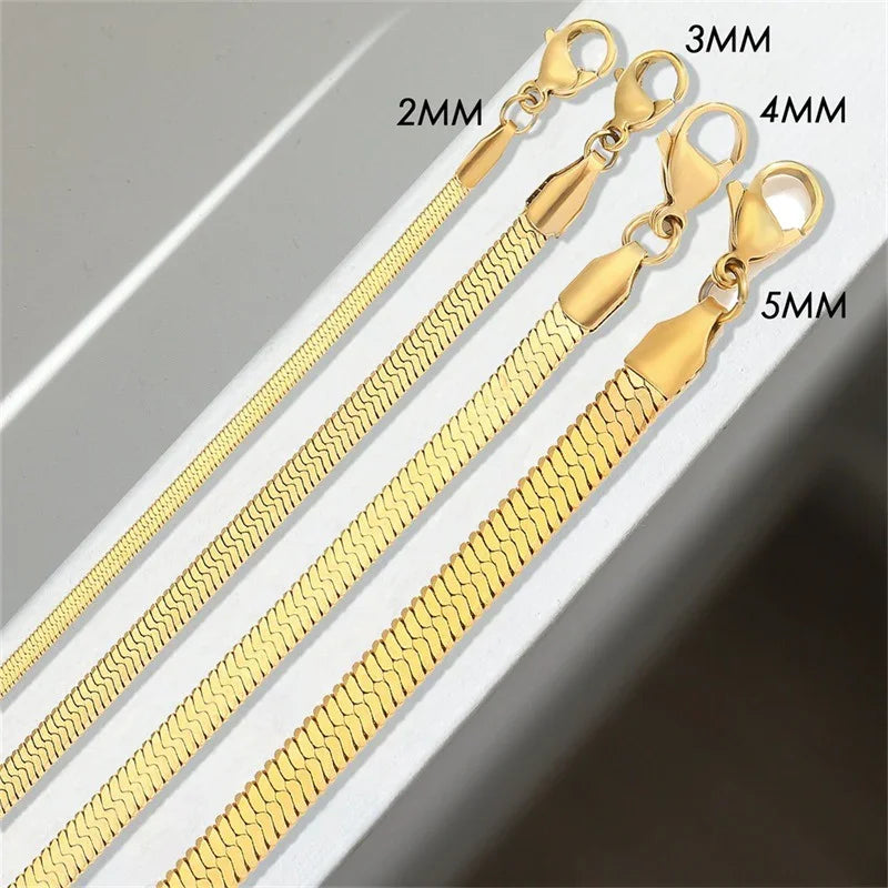 [ElanLuxe]Vida Gold Herringbone Bracelet