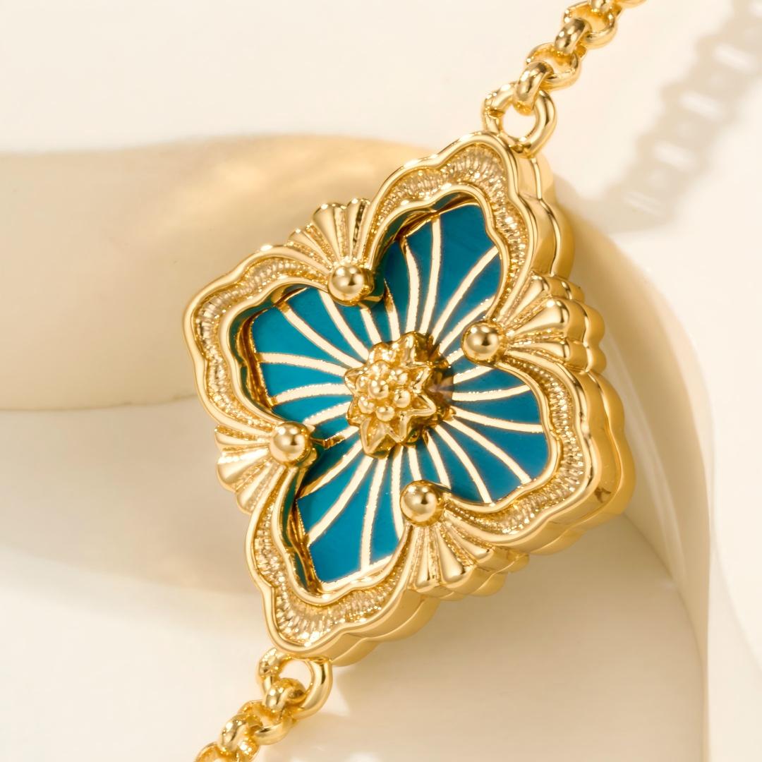 [ElanLuxe Jewelry JEWELRY] OPERA TULLE ENAMEL BRACELET