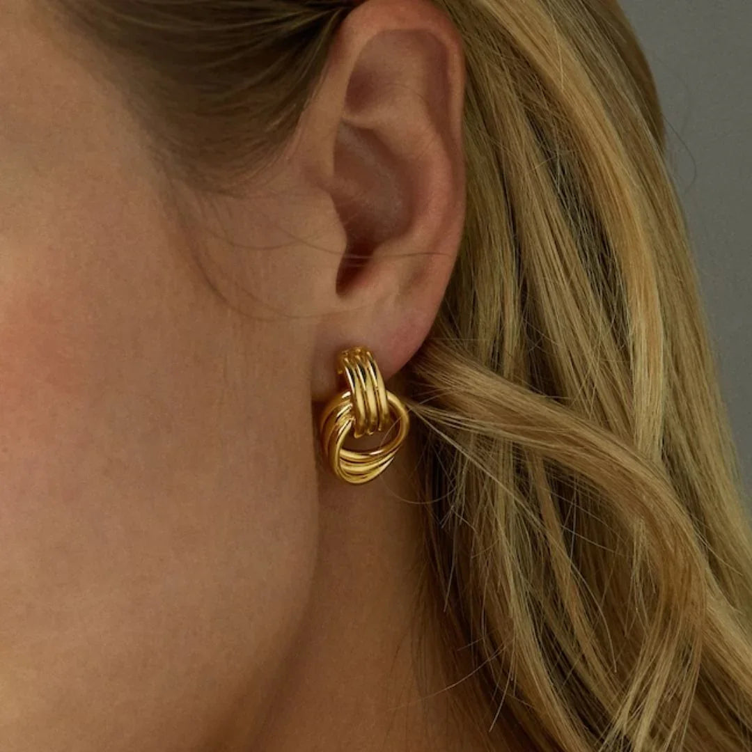 [ElanLuxe]Luna Layered Hoop Earrings