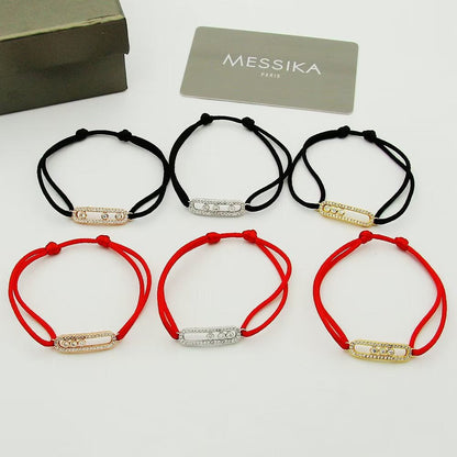 [ElanLuxe Jewelry]Messika Care(s) pink cord pav茅 bracelet