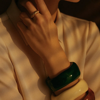 [ElanLuxe]Julianna Sculpted Autumn Bangles