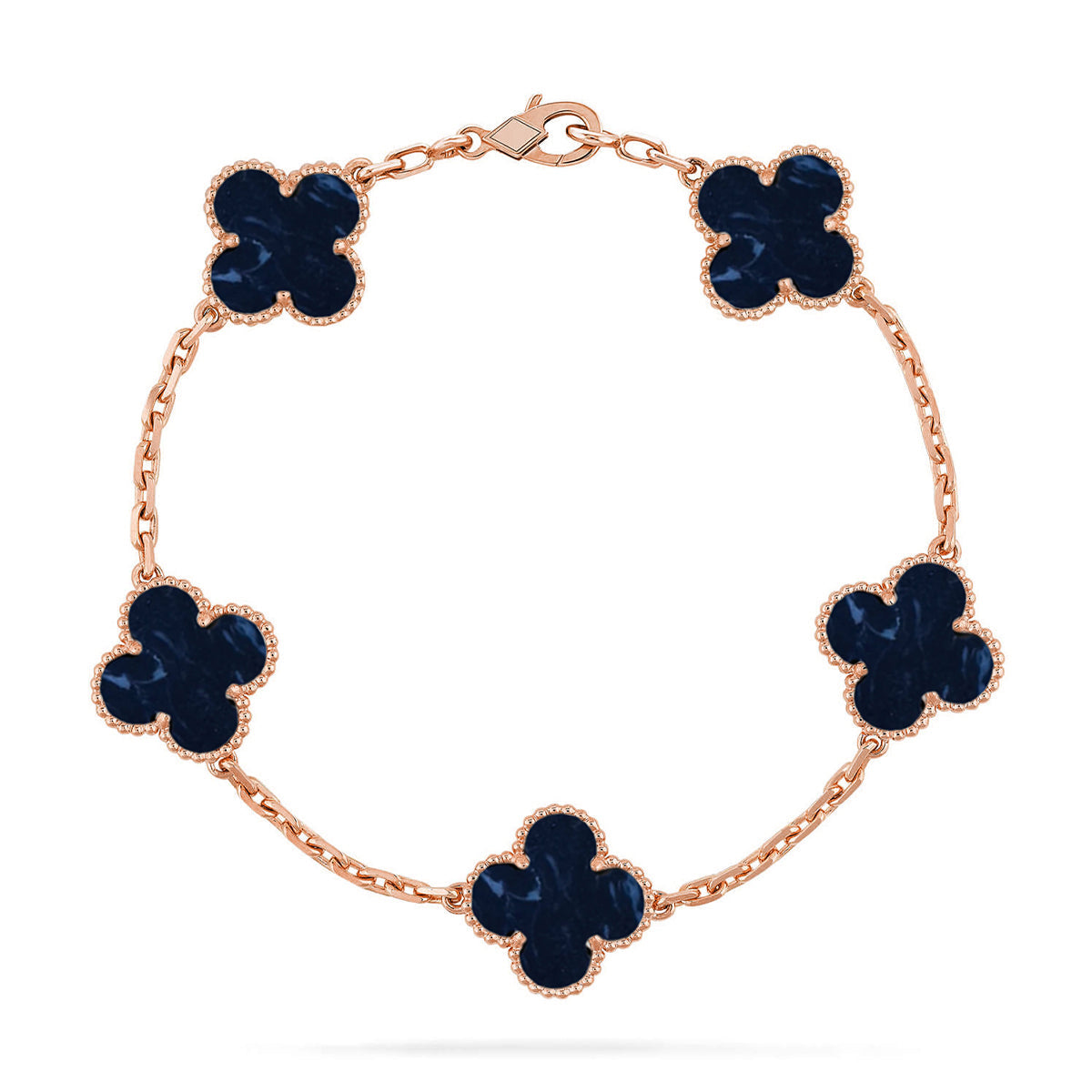 [ElanLuxe Jewelry]CLOVER 5 MOTIF PIETERSITE BRACELET COLLECTION