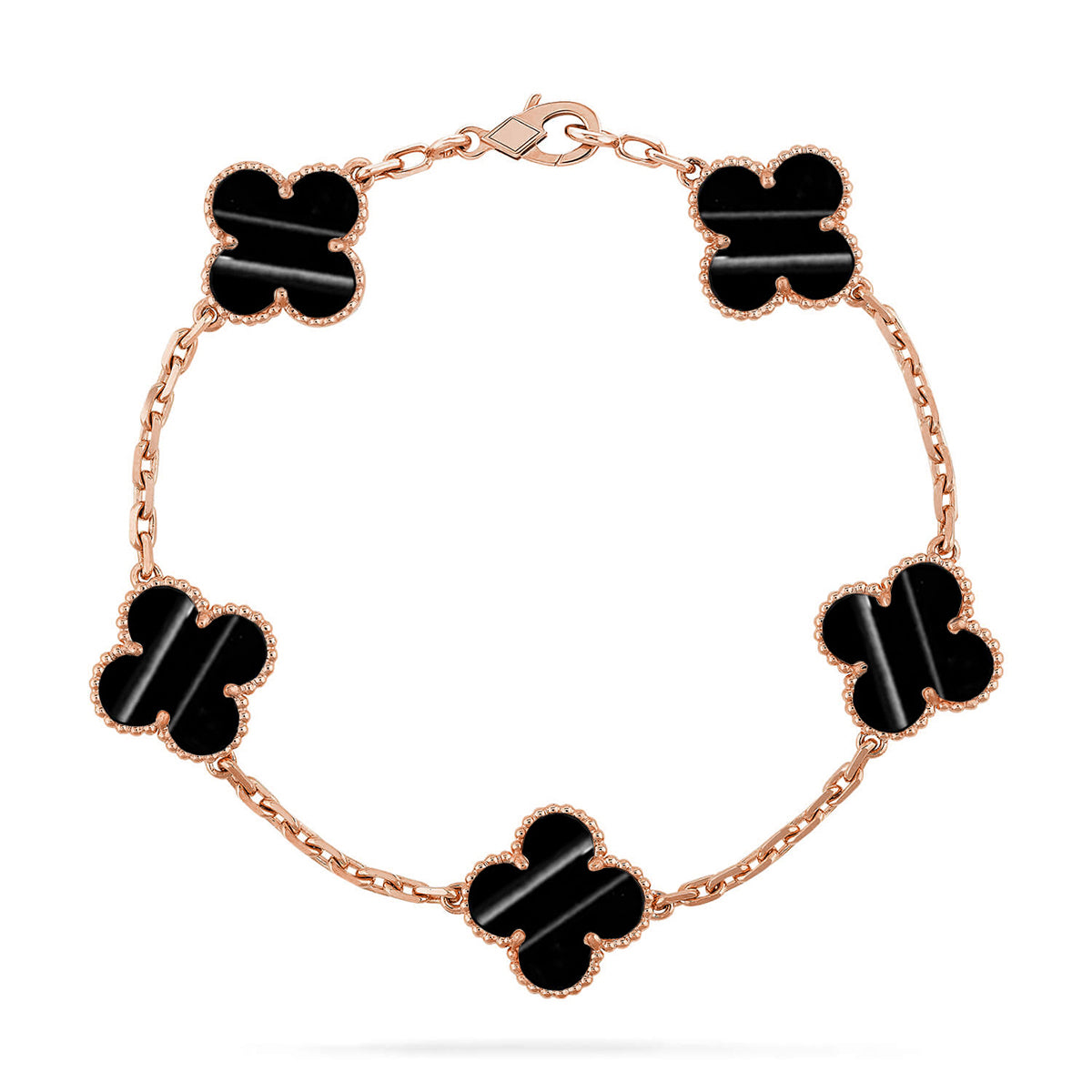 [ElanLuxe Jewelry] CLOVER 5 MOTIF PULSAR STONE BRACELET COLLECTION