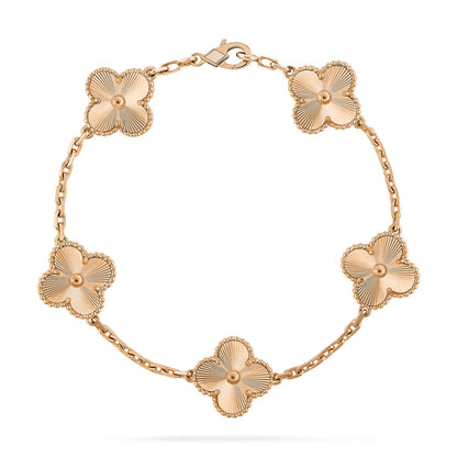 [ElanLuxe Jewelry] CLOVER 5 MOTIF LASER BRACELET COLLECTION