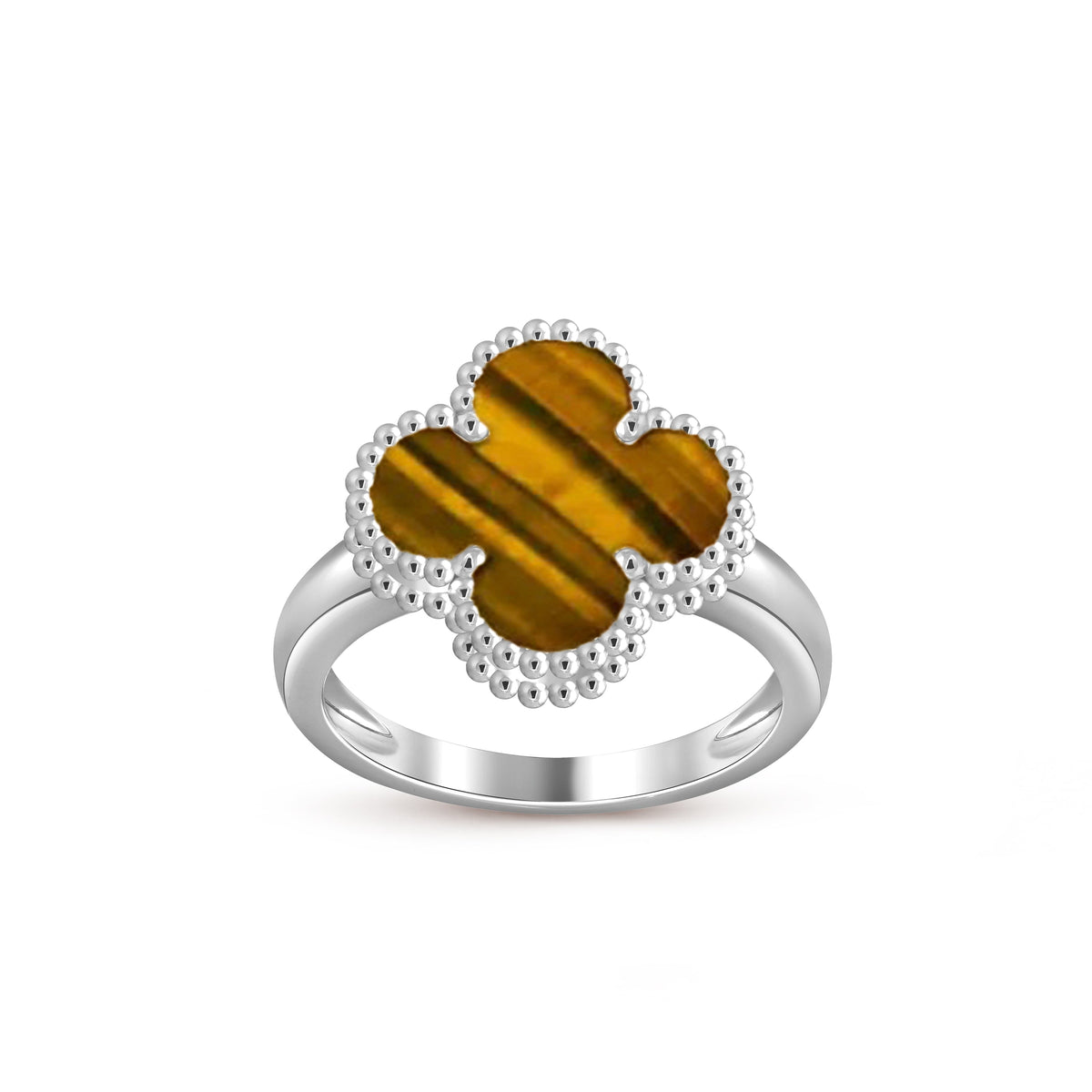 [ElanLuxe Jewelry]CLOVER SILVER RING COLLECTION