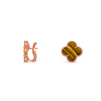 [ElanLuxe Jewelry]CLOVER 15MM MOP EARRINGS COLLECTION