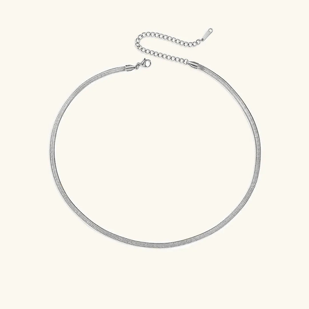 [ElanLuxe]Elizabeth Gold Herringbone Necklace