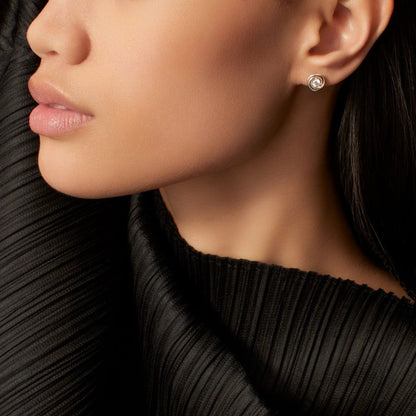 [ElanLuxe Jewelry]TRINITY STUD DIAMOND EARRINGS