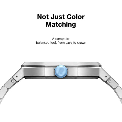 Strap For Ap Swatch Royal Oak Pop Exclusive Steel Case & Strap Full‑wrap Embedded Watch Band