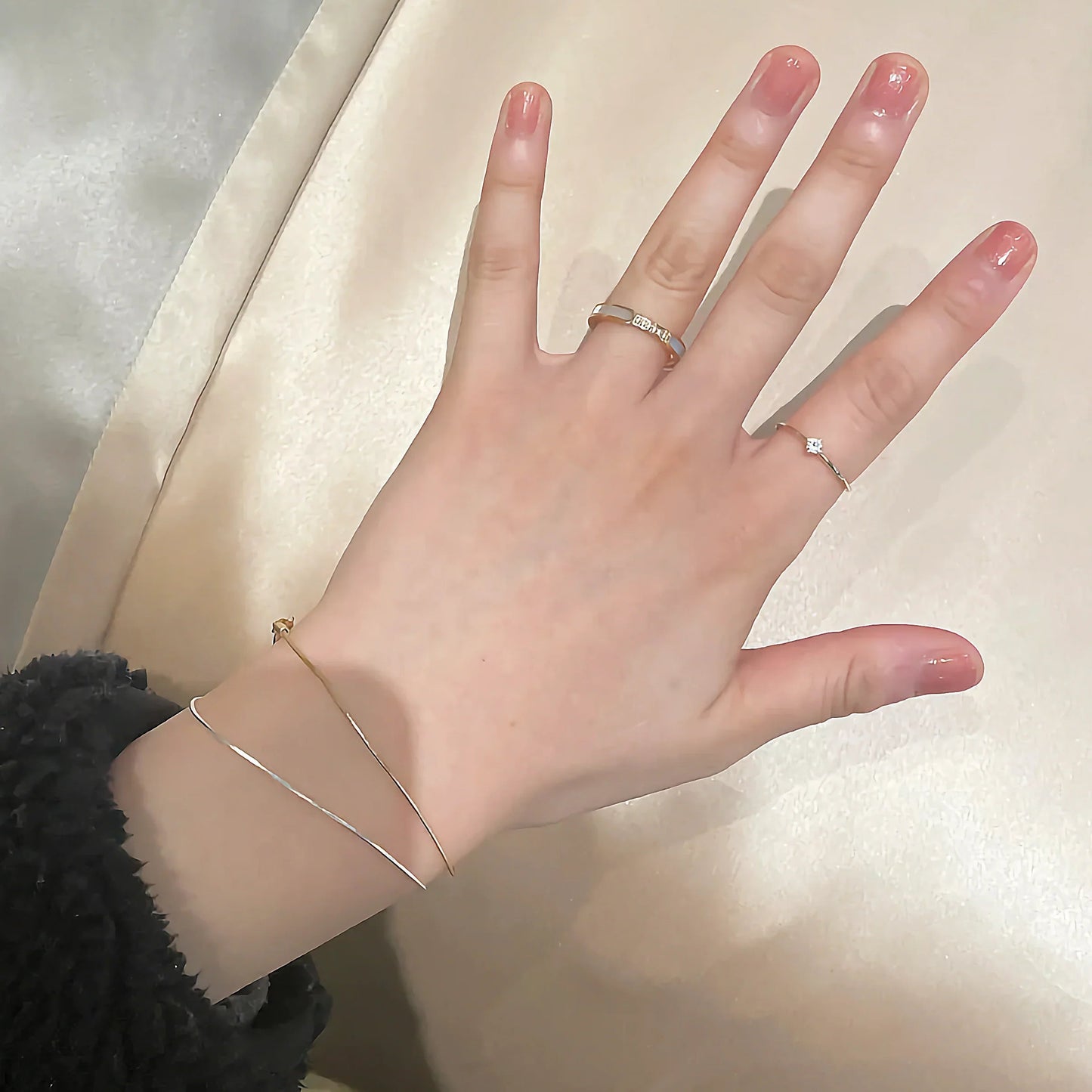 [ElanLuxe]Gabrielle Diamond Simulant Gold Ring