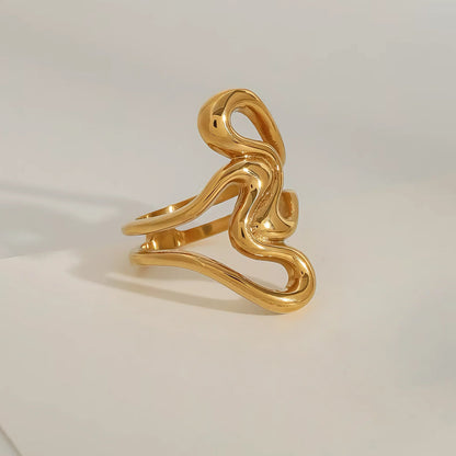 [ElanLuxe]Corina Abstract Gold Ring