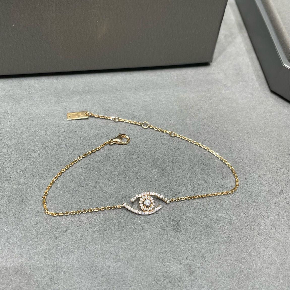 [ElanLuxe Jewelry]Lucky Eye Pave-Set Diamond Bracelet