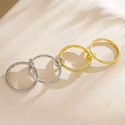 [ElanLuxe]Ivy Stacked Diamond Ring