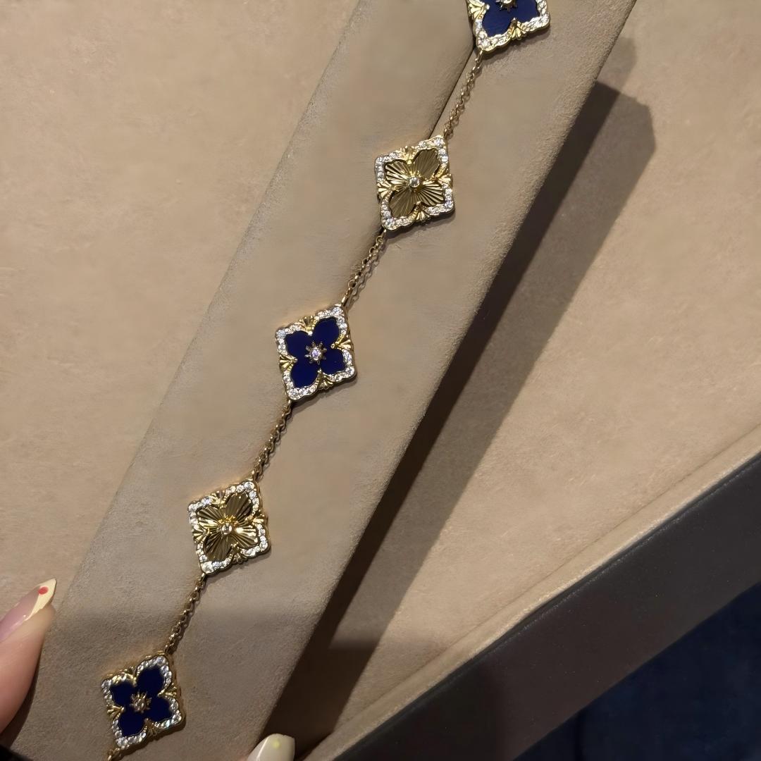 [ElanLuxe Jewelry JEWELRY] OPERA 5 MOTIFS TULLE ENAMEL BRACELET