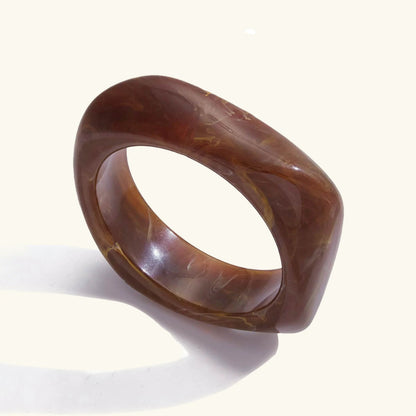 [ElanLuxe]Kaitlyn Chunky Acrylic Bangle