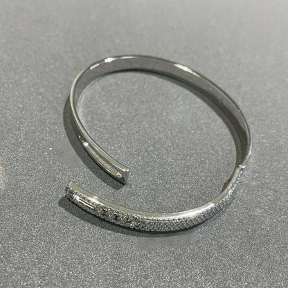 [ElanLuxe Jewelry]Move Noa Rose Gold Pav茅 Diamond Bangle Bracelet