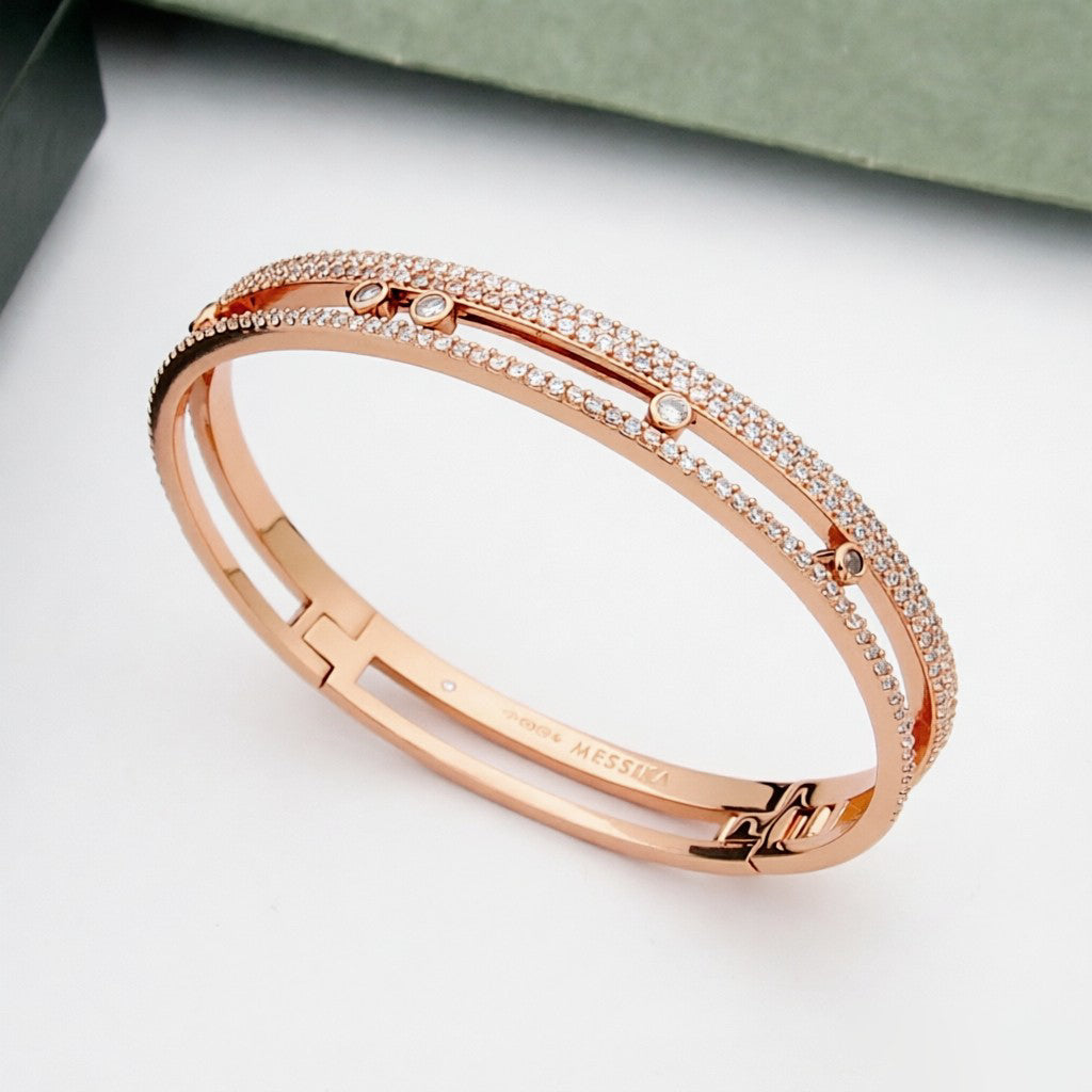 [ElanLuxe Jewelry]Move Romane pav茅 bangle