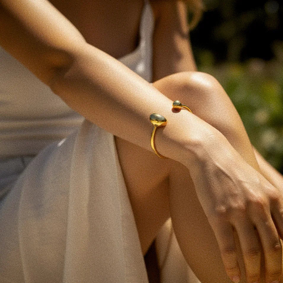 [ElanLuxe]Mallory Minimalist Gold Cuff