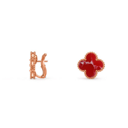 [ElanLuxe Jewelry]CLOVER 15MM MOP EARRINGS COLLECTION