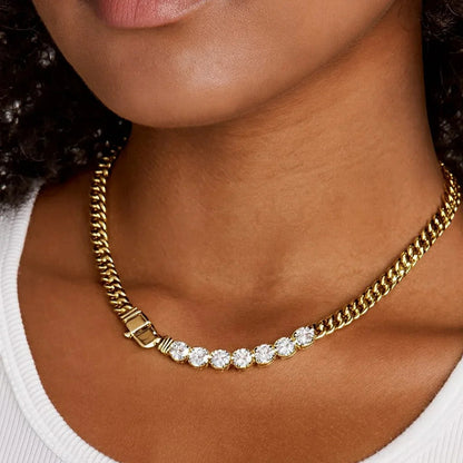 [ElanLuxe]Maelle Diamond Necklace