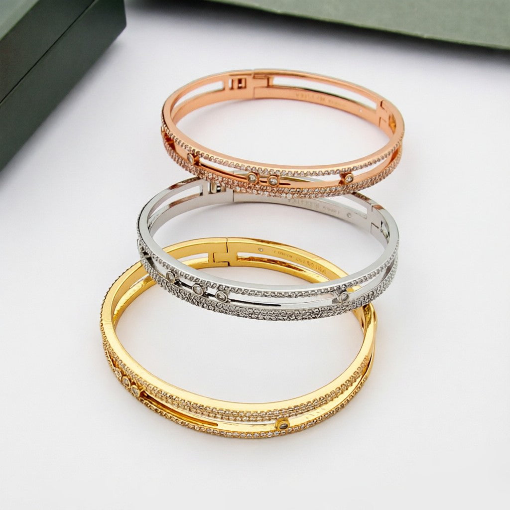 [ElanLuxe Jewelry]Move Romane pav茅 bangle