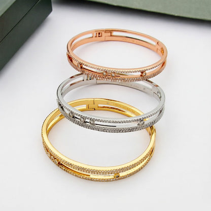 [ElanLuxe Jewelry]Move Romane pav茅 bangle