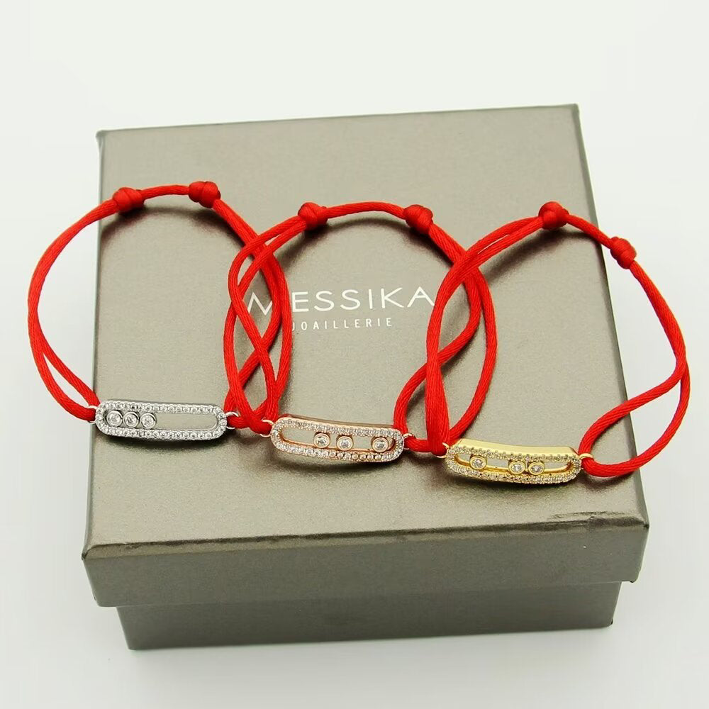 [ElanLuxe Jewelry]Messika Care(s) pink cord pav茅 bracelet