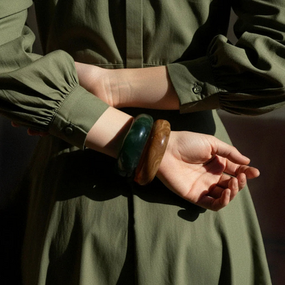 [ElanLuxe]Julianna Sculpted Autumn Bangles