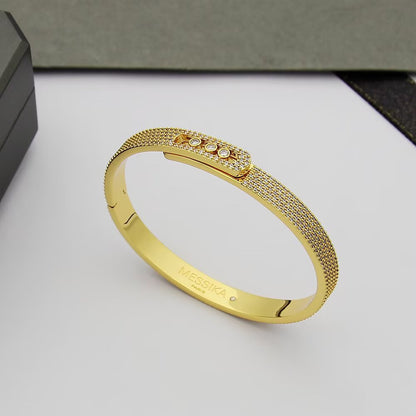 [ElanLuxe Jewelry]Move Noa Full Pav Diamond Bangle Bracelet