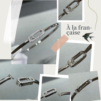 [ElanLuxe Jewelry]Move Uno pav茅 flex bangle medium
