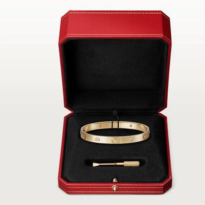[ElanLuxe Jewelry]LOVE BRACELET 6.1MM 4 DIAMONDS