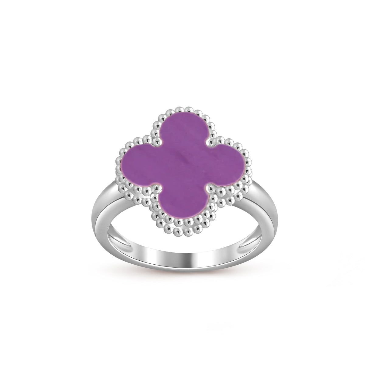 [ElanLuxe Jewelry]CLOVER SILVER RING COLLECTION
