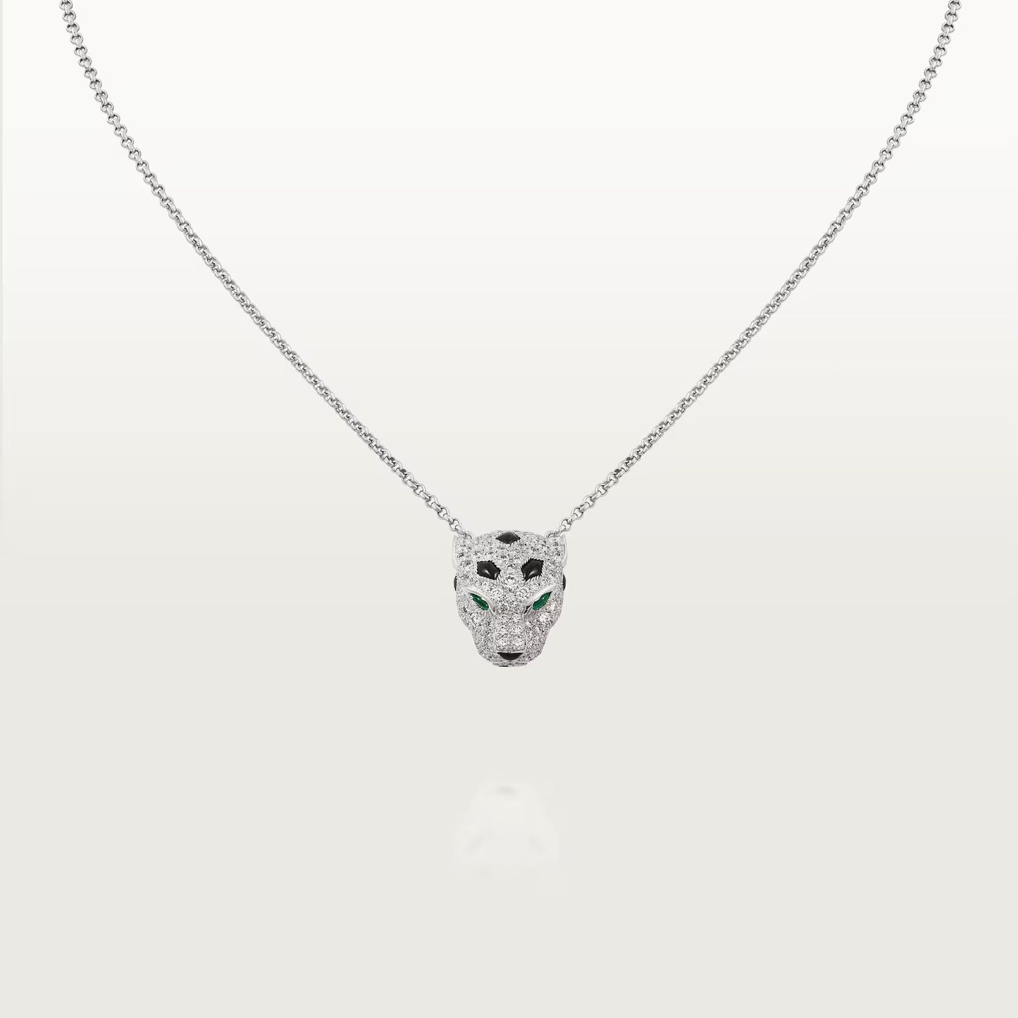 [ElanLuxe Jewelry]PANTHERE FULL DIAMOND NECKLACE