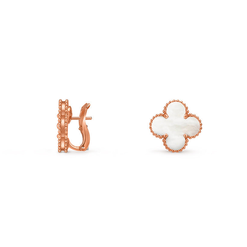 [ElanLuxe Jewelry]CLOVER 15MM MOP EARRINGS COLLECTION