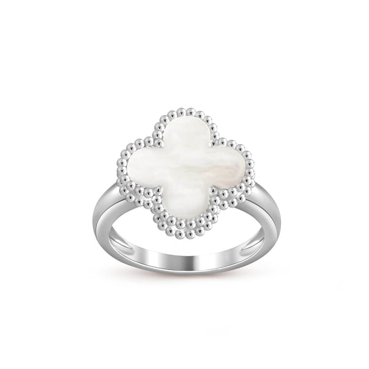 [ElanLuxe Jewelry]CLOVER SILVER RING COLLECTION