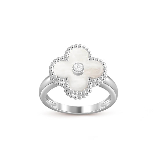 [ElanLuxe Jewelry]CLOVER SILVER DIOMND RING COLLECTION