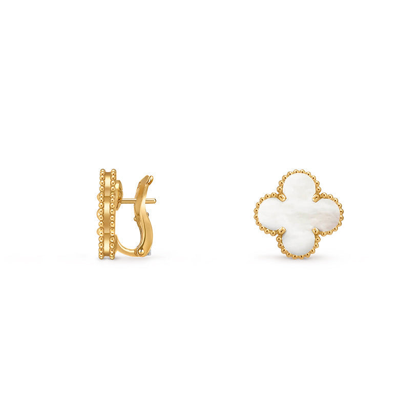 [ElanLuxe Jewelry]CLOVER 15MM MOP EARRINGS COLLECTION
