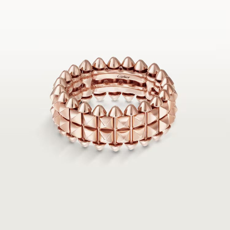 [ElanLuxe Jewelry]CLASH 9.2MM DOUBLE ROW RING