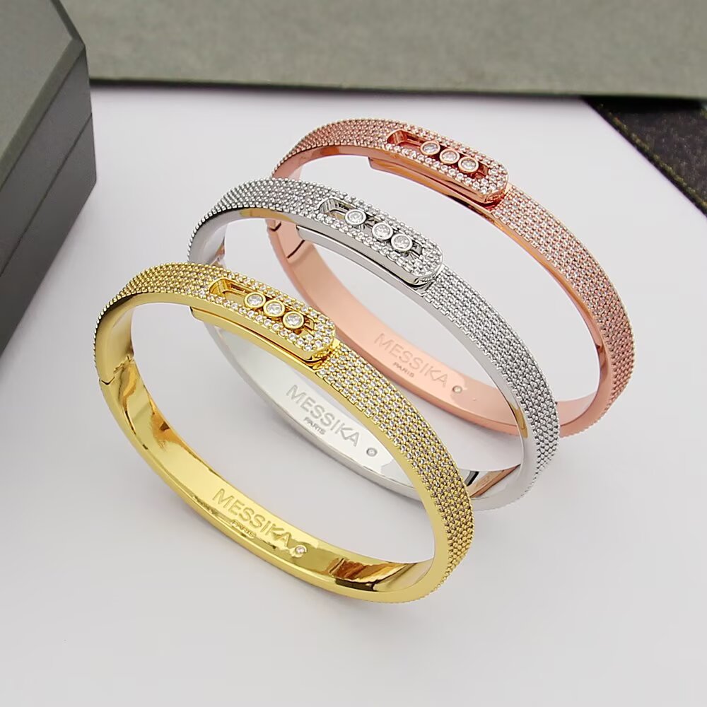 [ElanLuxe Jewelry]Move Noa Full Pav Diamond Bangle Bracelet