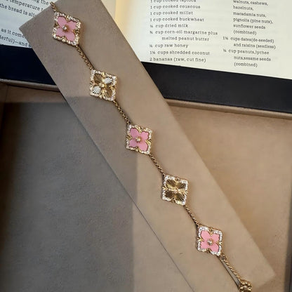 [ElanLuxe Jewelry JEWELRY] OPERA 5 MOTIFS TULLE ENAMEL BRACELET