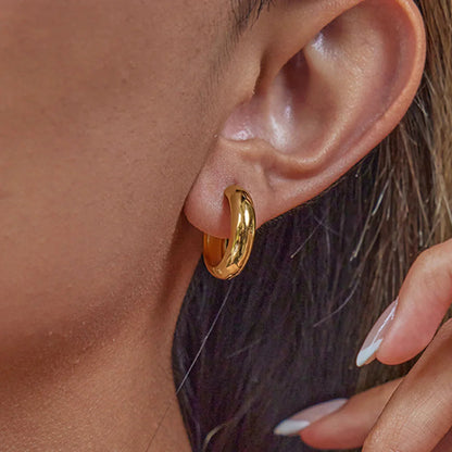 [ElanLuxe]Clarabelle Staple Gold Hoops Bundle