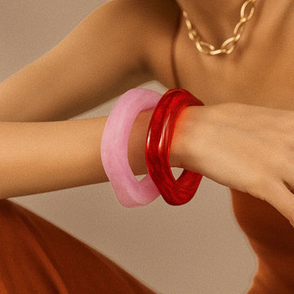 [ElanLuxe]Avaria Acrylic Bangle