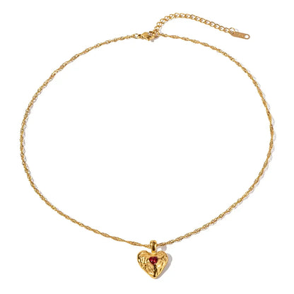 [ElanLuxe]Vesper Gold Heart Necklace