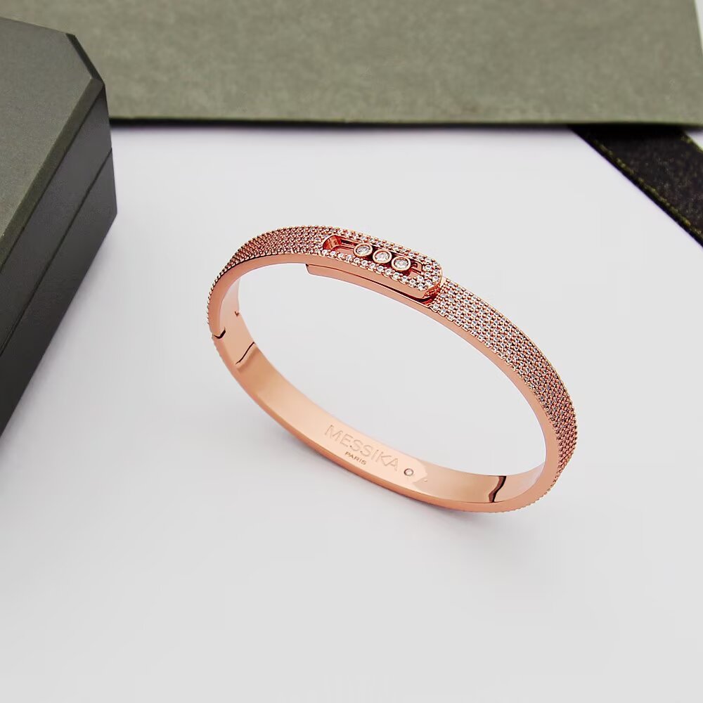 [ElanLuxe Jewelry]Move Noa Full Pav Diamond Bangle Bracelet
