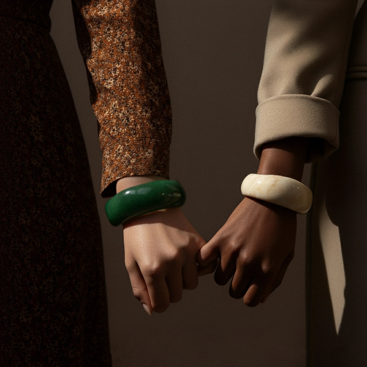 [ElanLuxe]Julianna Sculpted Autumn Bangles