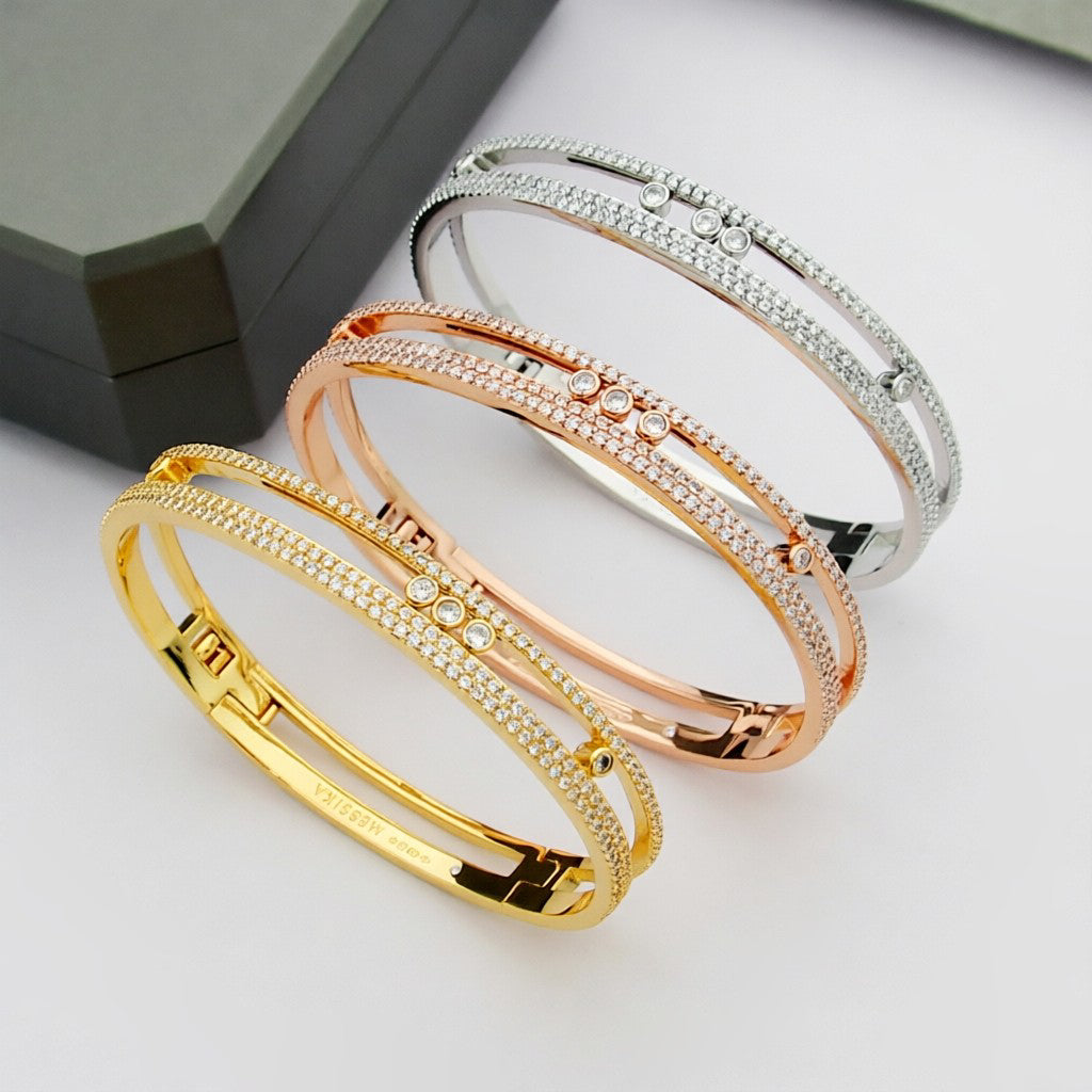 [ElanLuxe Jewelry]Move Romane pav茅 bangle