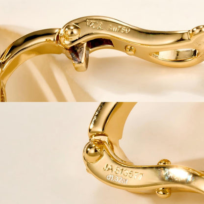 [Elanluxe Jewelry] FLOWERLACE EARRING 5 DIAMONDS